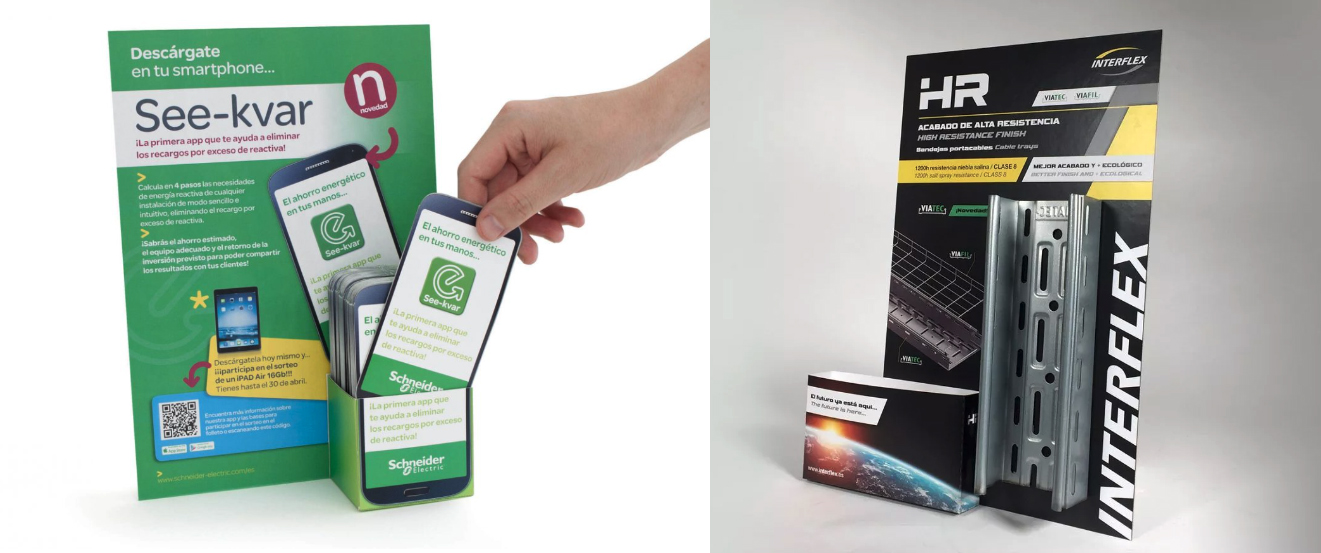expositor punto de venta sector industrial flyer y proyecto - C&oacute;mo aumentar tus ventas con expositores PLV￼